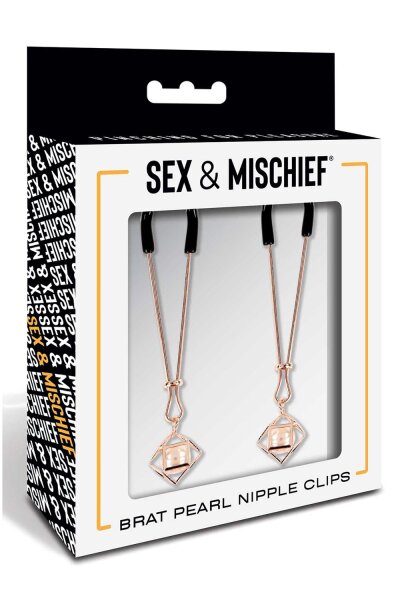 Sex And Mischief Brat Pearl Nipple Clips