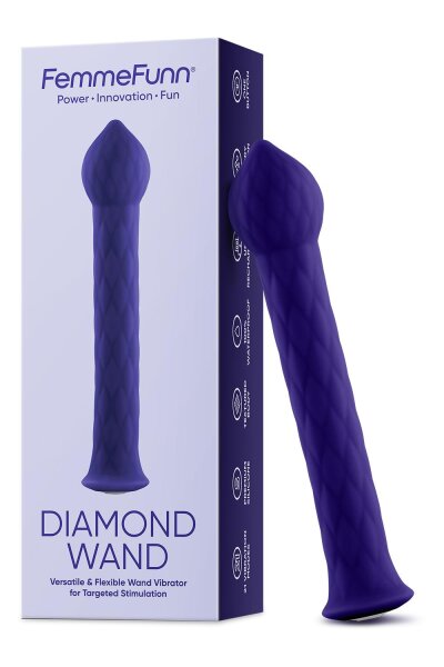 Femmefunn Diamond Wand Dark Purple