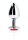 Shots Ouch! Runder Edelstein Anal Plug Silber Rubinrot mittel 3,4 cm