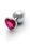 Shots Ouch! Herz Edelstein Anal Plug Silber Rosa mittel 3,4 cm