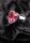 Shots Ouch! Herz Edelstein Anal Plug Silber Rosa mittel 3,4 cm