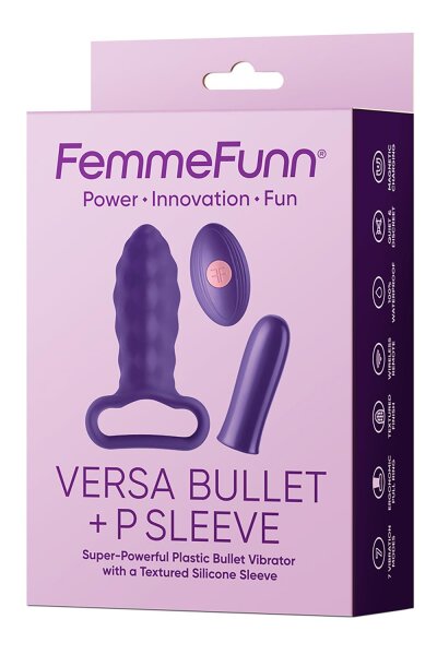 Femmefunn Versa Bullet With P Sleeve Dark Purple