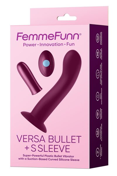 Femmefunn Versa Bullet With S Sleeve Dark Fuchsia