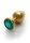 Shots Ouch! Runder Edelstein Analplug Gold Smaragdgr&uuml;n mittel 3,4 cm