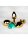 Shots Ouch! Runder Edelstein Analplug Gold Smaragdgr&uuml;n mittel 3,4 cm