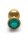 Shots Ouch! Runder Edelstein Analplug Gold Smaragdgr&uuml;n mittel 3,4 cm