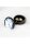 Shots Ouch! Runder Edelstein Anal Plug Schwarz Silber mittel 3,4 cm