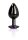 Shots Ouch! Herz Edelstein Anal Plug Schwarz Lila klein 2,7 cm