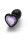 Shots Ouch! Herz Edelstein Anal Plug Schwarz Lila klein 2,7 cm
