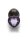 Shots Ouch! Heart Gemstone Anal Plug Black Purple medium 3,4 cm