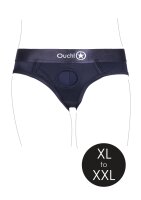 Shots Ouch! Vibrating strap-on high-cut briefs XL/XXL
