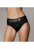 Shots Ouch! Vibrierender Strap-on hochgeschnittener Slip...