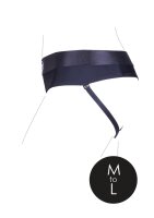 Shots Ouch! Vibrating strap-on thong with buckles at the back M/L