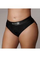 Shots Ouch! Vibrating strap-on thong with buckles at the...