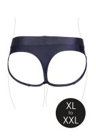 Shots Ouch! Vibrating strap-on thong with buckles at the back XL/XXL