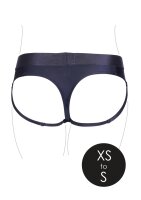 Shots Ouch! Vibrating strap-on thong with buckles at the back XS/S