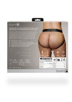 Shots Ouch! Vibrierender offener Strap-on mit Schnallen hinten XL/XXL