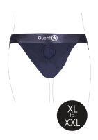 Shots Ouch! Vibrierender offener Strap-on mit Schnallen hinten XL/XXL