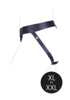 Shots Ouch! Vibrierender offener Strap-on mit Schnallen hinten XL/XXL