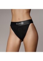 Shots Ouch! Vibrating open strap-on with buckles at the back XS/S