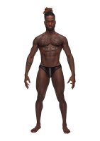 Landing Strip Bikini Brief Black S - XL