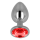 OHMAMA anal plug red crystal 3,3 cm