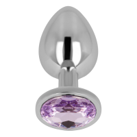 OHMAMA anal plug purple crystal 3.3 cm