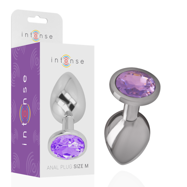 Intense metal butt plug size M Purple