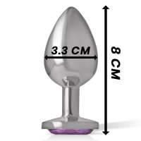 Intense metal butt plug size M Purple