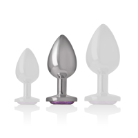 Intense metal butt plug size M Purple