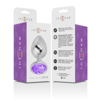 Intense metal butt plug size M Purple
