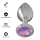 Intense metal butt plug size M Purple