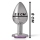 Intense metal butt plug size M Purple