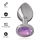 Intense metal butt plug size L Purple