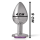 Intense metal butt plug size L Purple