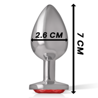 Intense Metall Analplug Gr&ouml;&szlig;e S Rot