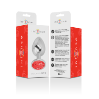 Intense Metall Analplug Gr&ouml;&szlig;e S Rot
