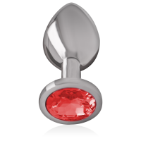 Intense metal butt plug size M Red