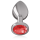 Intense metal butt plug size M Red