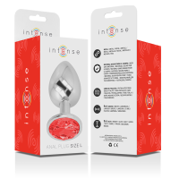 Intense Metall Analplug Gr&ouml;&szlig;e L Rot