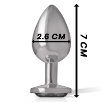 Intense Metall Analplug Gr&ouml;&szlig;e S Schwarz