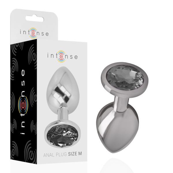 Intense metal butt plug size M Black