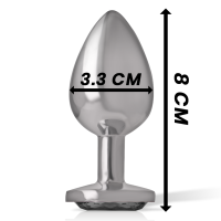 Intense metal butt plug size M Black