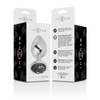 Intense metal butt plug size M Black