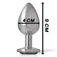 Intense Metall Analplug Gr&ouml;&szlig;e L Schwarz