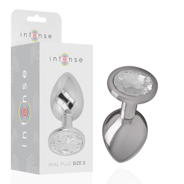 Intense metal butt plug size S Silver