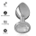 Intense metal butt plug size S Silver