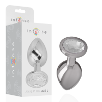 Intense Metall Analplug Gr&ouml;&szlig;e L Silber