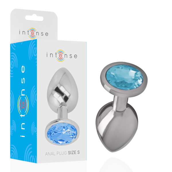 Intense Metall Analplug Gr&ouml;&szlig;e S Blau