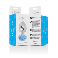 Intense Metall Analplug Gr&ouml;&szlig;e S Blau